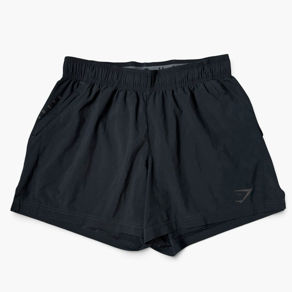 Gymshark Sport 5" Shorts Mens Large Black Unlined Drawstring Workout Gym Running